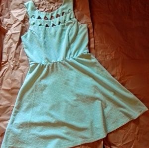 Light Blue Maurices Fit and Flare Dress
